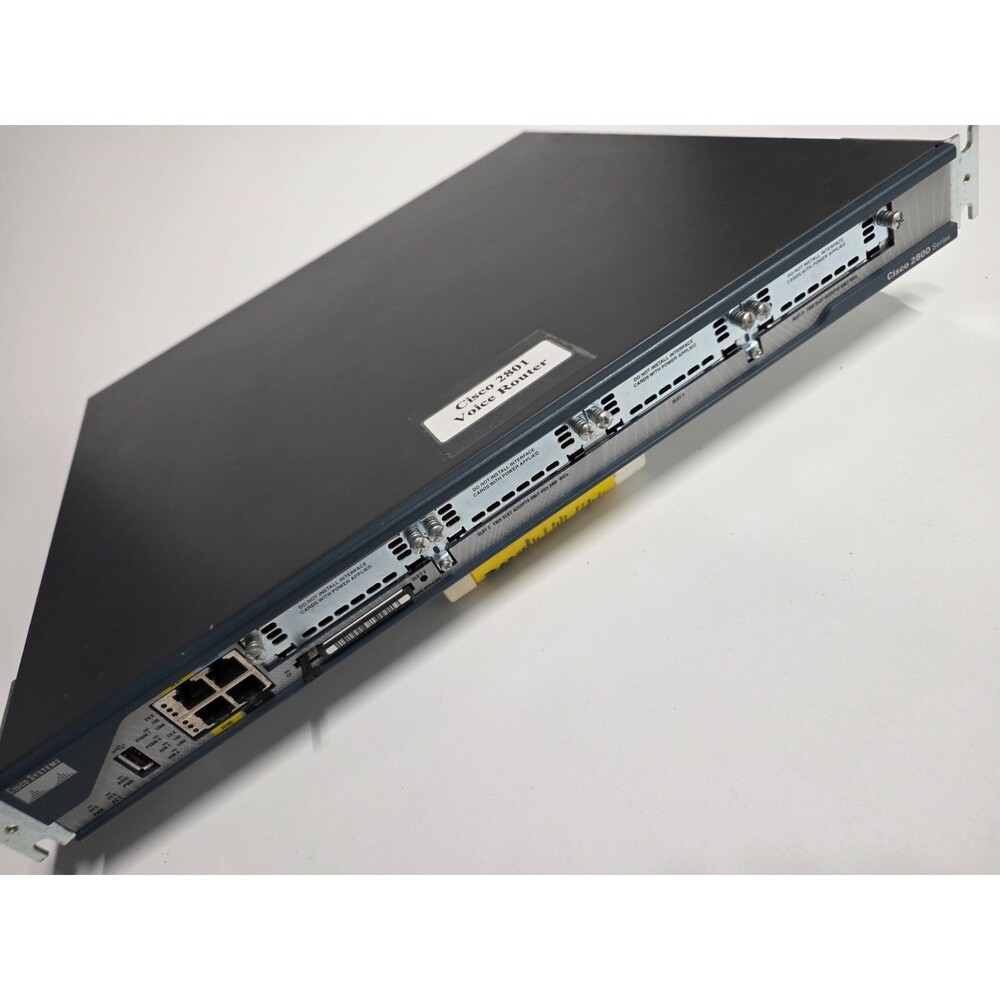 Cisco 2801 Integrated Services Router 2-Port Fast Ethernet Rackmount - Picture 4 of 7